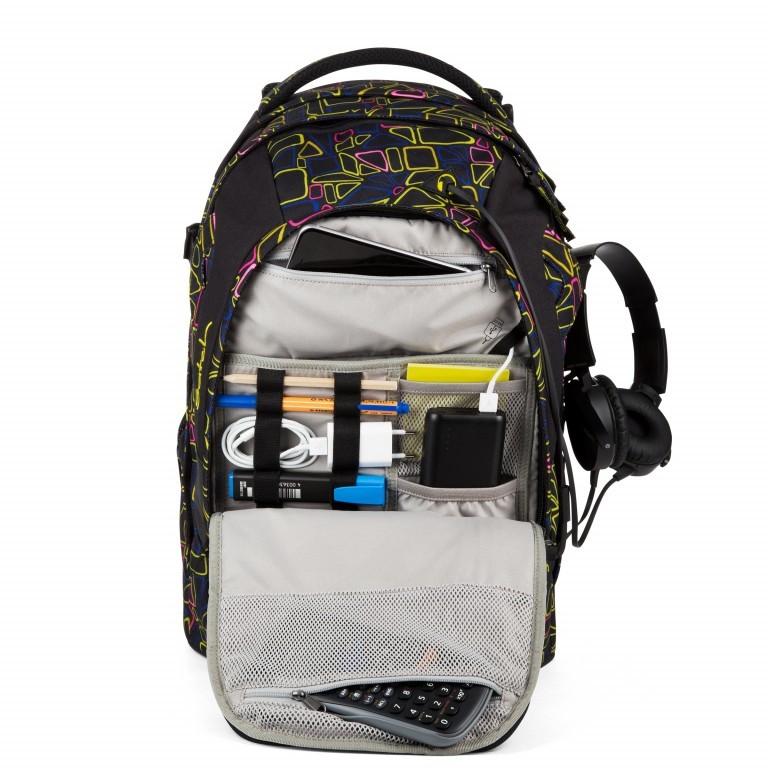 Rucksack Pack Disco Frisco, Farbe: schwarz, Marke: Satch, EAN: 4057081023431, Abmessungen in cm: 30x45x22, Bild 5 von 13