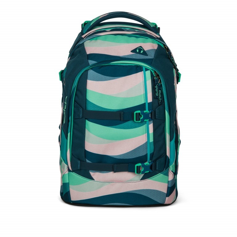 Rucksack Pack Wavy Dreams, Farbe: blau/petrol, Marke: Satch, EAN: 4057081023448, Abmessungen in cm: 30x45x22, Bild 1 von 13