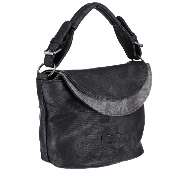 Handtasche Black, Farbe: schwarz, Marke: Fritzi aus Preußen, EAN: 4059065077744, Abmessungen in cm: 25x21x13, Bild 2 von 8