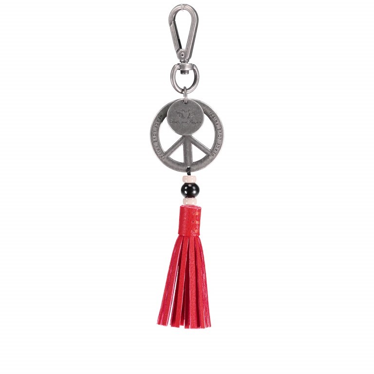 Taschenanhänger Peace Red, Farbe: rot/weinrot, Marke: Fritzi aus Preußen, EAN: 4059065078048, Bild 1 von 1