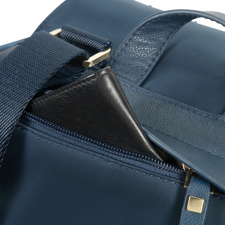 Rucksack Karissa Biz Backpack mit Swarovski-Steinchen Dark Navy, Farbe: blau/petrol, Marke: Samsonite, EAN: 5414847823619, Abmessungen in cm: 26x36x12, Bild 7 von 9