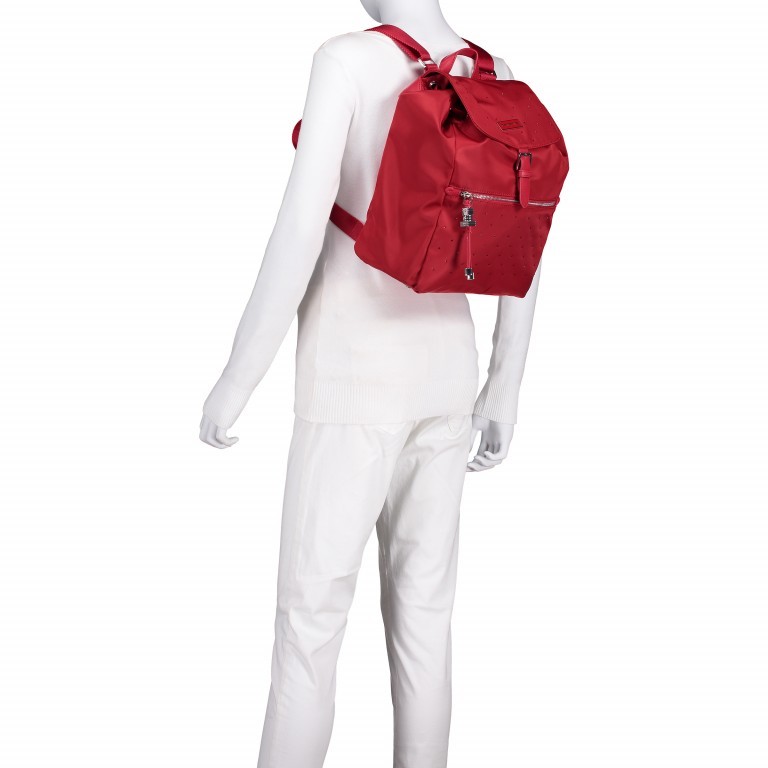 Rucksack Karissa Biz Backpack mit Swarovski-Steinchen Formula Red, Farbe: rot/weinrot, Marke: Samsonite, EAN: 5414847823596, Abmessungen in cm: 26x36x12, Bild 4 von 9