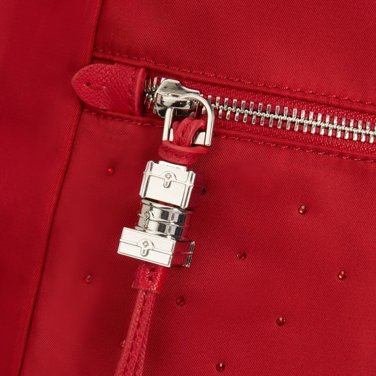 Rucksack Karissa Biz Backpack mit Swarovski-Steinchen Formula Red, Farbe: rot/weinrot, Marke: Samsonite, EAN: 5414847823596, Abmessungen in cm: 26x36x12, Bild 9 von 9