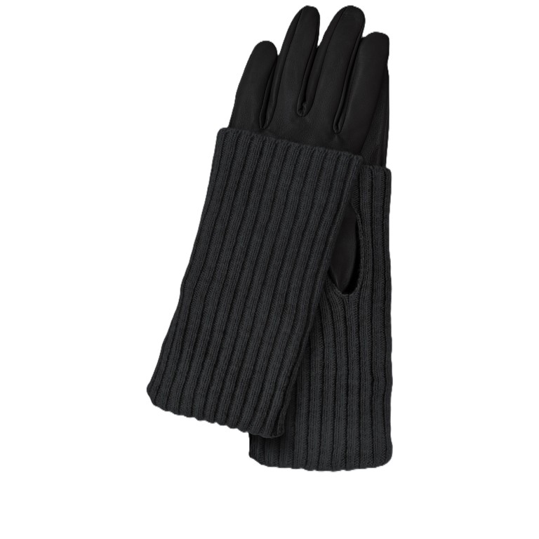 Handschuhe Laura mit Stulpe für Damen, Farbe: schwarz, Marke: Kessler, Bild 1 von 1