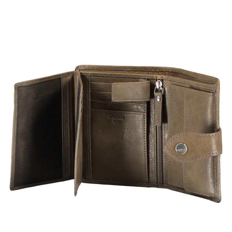 Geldbörse Lemberg Dawina mit RFID-Schutz Taupe, Farbe: grau, Marke: Maitre, EAN: 4053533531820, Abmessungen in cm: 10x13x2, Bild 4 von 5