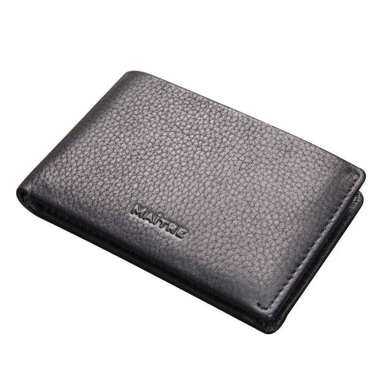 Geldbörse Schwarzerden Gerno mit RFID-Schutz Schwarz, Farbe: schwarz, Marke: Maitre, EAN: 4053533584482, Abmessungen in cm: 10x6.5x2, Bild 2 von 5
