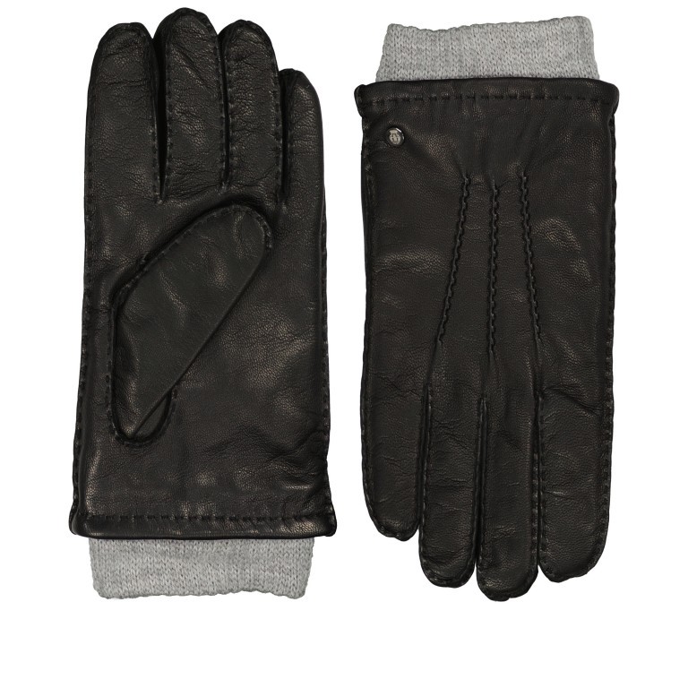 Handschuhe Metz für Herren mit Strickbündchen, Farbe: schwarz, Marke: Roeckl, Bild 1 von 1