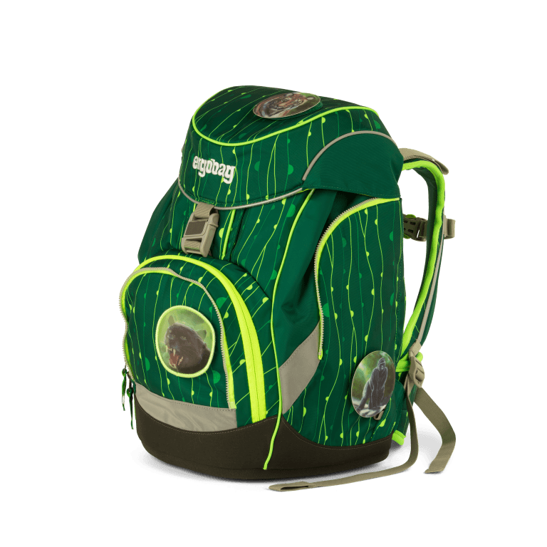 Schulranzen Pack Lumi Edition Set 6-teilig RambazamBär, Farbe: grün/oliv, Marke: Ergobag, EAN: 4057081024254, Abmessungen in cm: 25x35x22, Bild 3 von 11