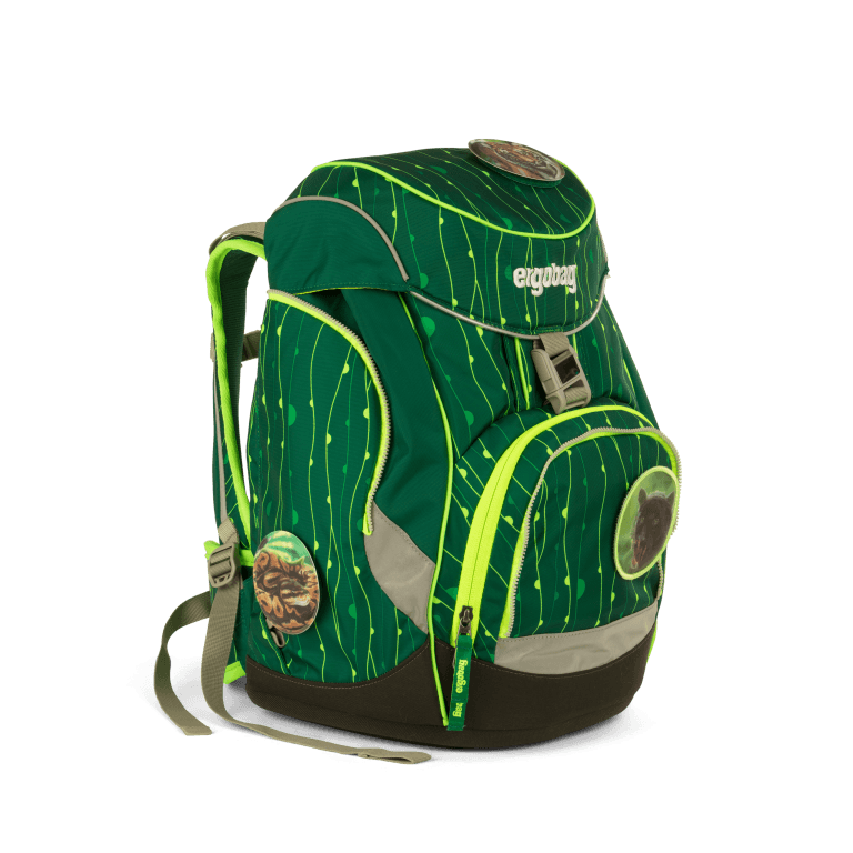Schulranzen Pack Lumi Edition Set 6-teilig RambazamBär, Farbe: grün/oliv, Marke: Ergobag, EAN: 4057081024254, Abmessungen in cm: 25x35x22, Bild 7 von 11