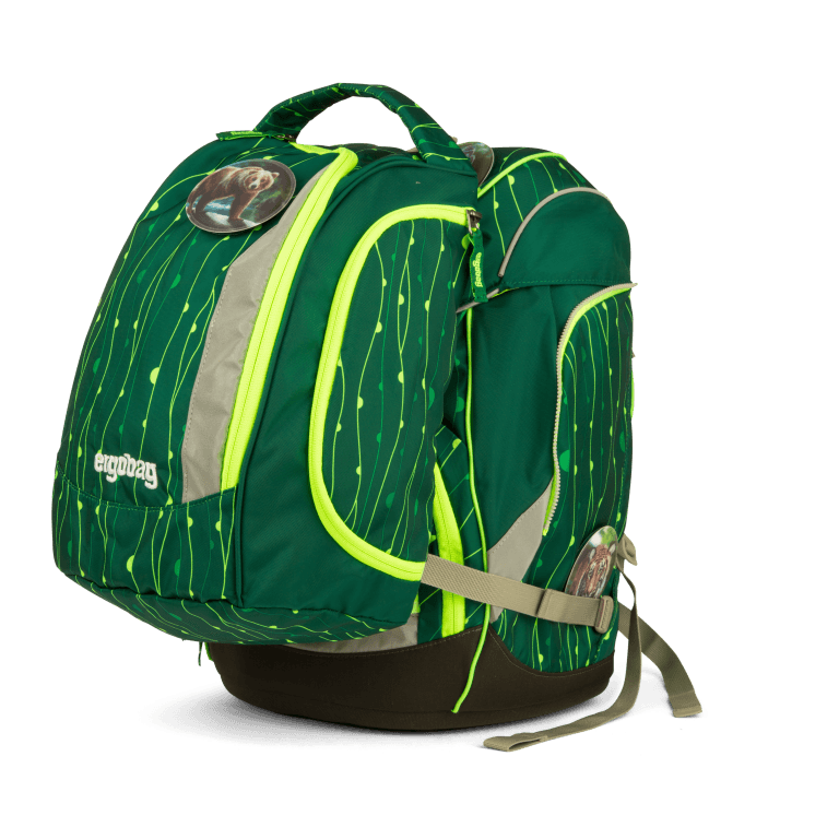 Schulranzen Pack Lumi Edition Set 6-teilig RambazamBär, Farbe: grün/oliv, Marke: Ergobag, EAN: 4057081024254, Abmessungen in cm: 25x35x22, Bild 10 von 11