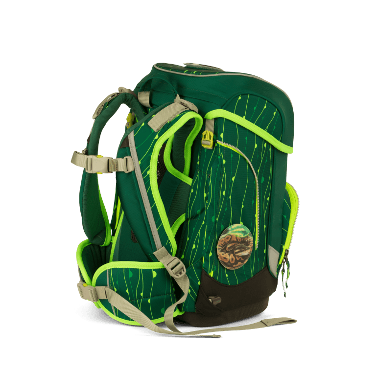 Schulranzen Cubo Lumi Edition Set 5-teilig RambazamBär, Farbe: grün/oliv, Marke: Ergobag, EAN: 4057081024063, Abmessungen in cm: 25x40x20, Bild 6 von 11
