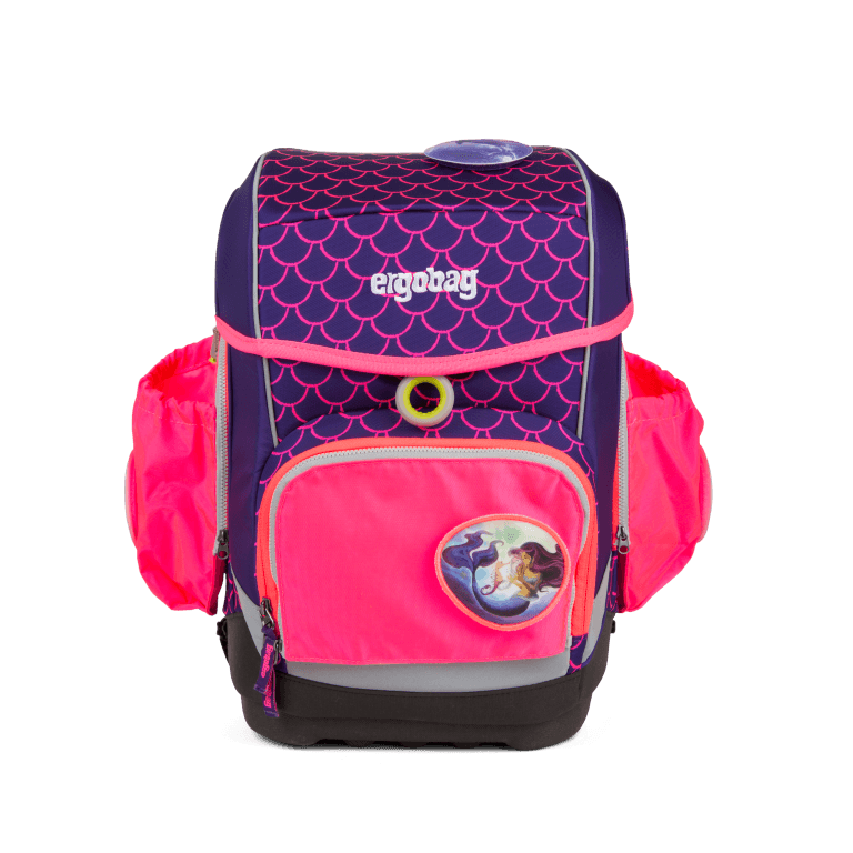 Schulranzen Cubo Lumi Edition Set 5-teilig PerlentauchBär, Farbe: flieder/lila, Marke: Ergobag, EAN: 4057081024070, Abmessungen in cm: 25x40x20, Bild 9 von 10
