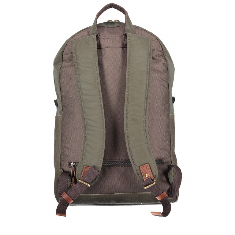 Rucksack Amsterdam Series Archie Army Brown, Farbe: grün/oliv, Marke: Property of ..., EAN: 8719322700872, Abmessungen in cm: 30x48.5x10, Bild 7 von 11