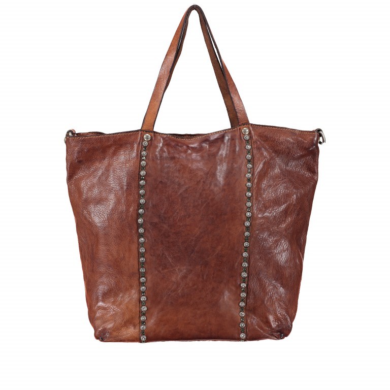 Shopper Damian Leder Cognac, Farbe: cognac, Marke: Campomaggi, Abmessungen in cm: 30x33x13, Bild 1 von 6