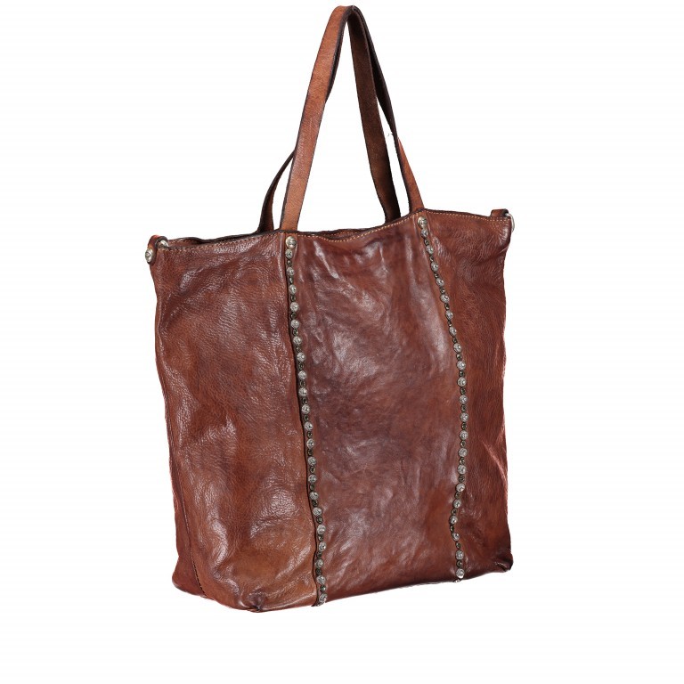 Shopper Damian Leder Cognac, Farbe: cognac, Marke: Campomaggi, Abmessungen in cm: 30x33x13, Bild 2 von 6