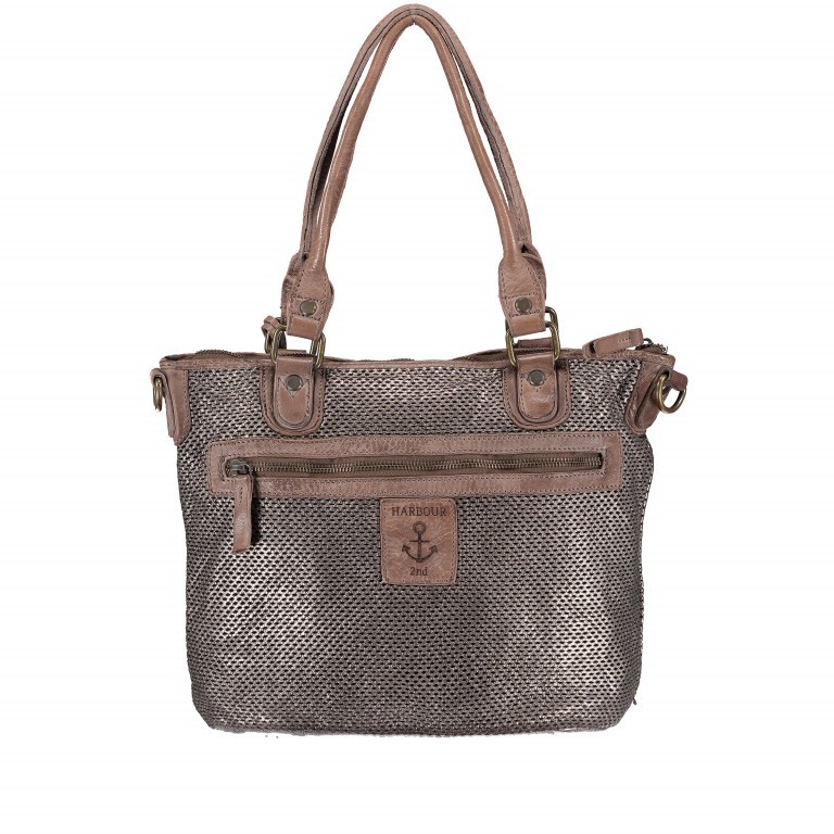 Handtasche Athena B3.6830 Nautic, Farbe: metallic, Marke: Harbour 2nd, EAN: 4046478031777, Abmessungen in cm: 34x26x13, Bild 5 von 6