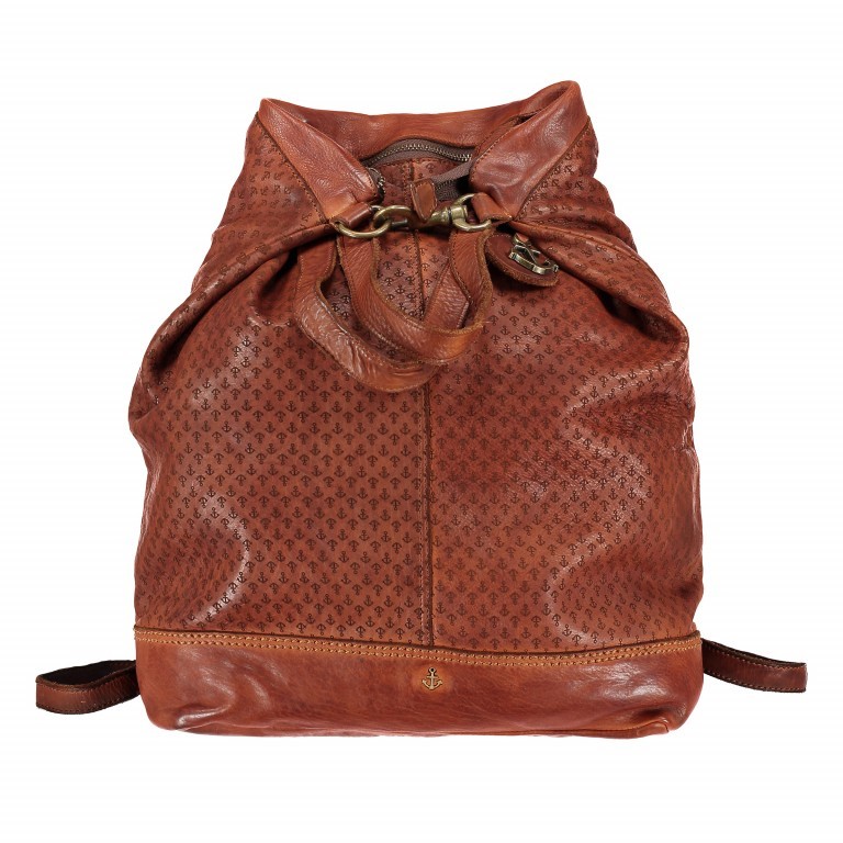 Rucksack Logo-Laser Nerissa B3.6800 Charming Cognac, Farbe: cognac, Marke: Harbour 2nd, EAN: 4046478031975, Abmessungen in cm: 30x42x14, Bild 1 von 11