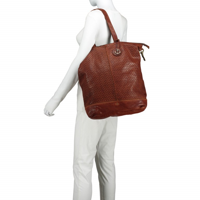 Rucksack Logo-Laser Nerissa B3.6800 Charming Cognac, Farbe: cognac, Marke: Harbour 2nd, EAN: 4046478031975, Abmessungen in cm: 30x42x14, Bild 9 von 11