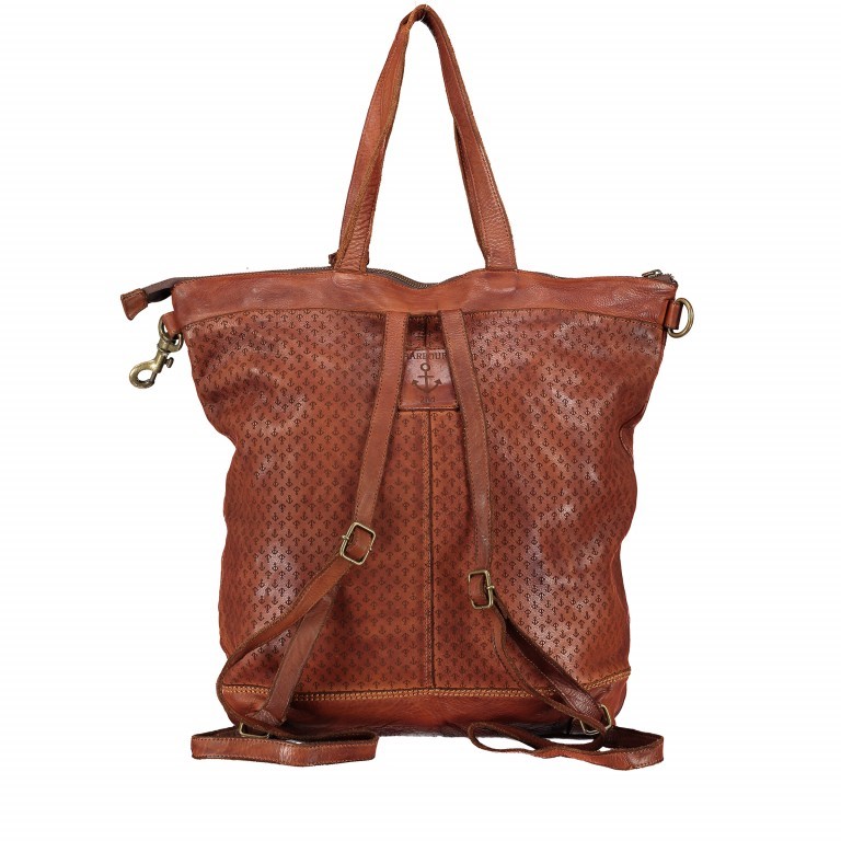 Rucksack Logo-Laser Nerissa B3.6800 Charming Cognac, Farbe: cognac, Marke: Harbour 2nd, EAN: 4046478031975, Abmessungen in cm: 30x42x14, Bild 10 von 11