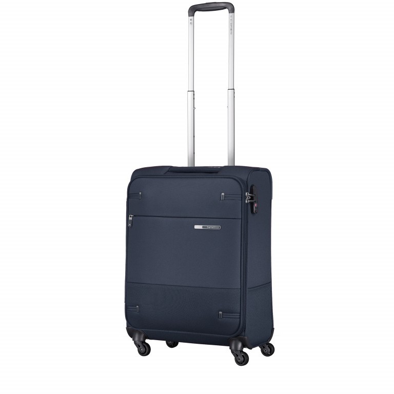 Koffer base-boost Spinner 55 Navy Blue, Farbe: blau/petrol, Marke: Samsonite, EAN: 5414847775031, Abmessungen in cm: 40x55x20, Bild 2 von 11