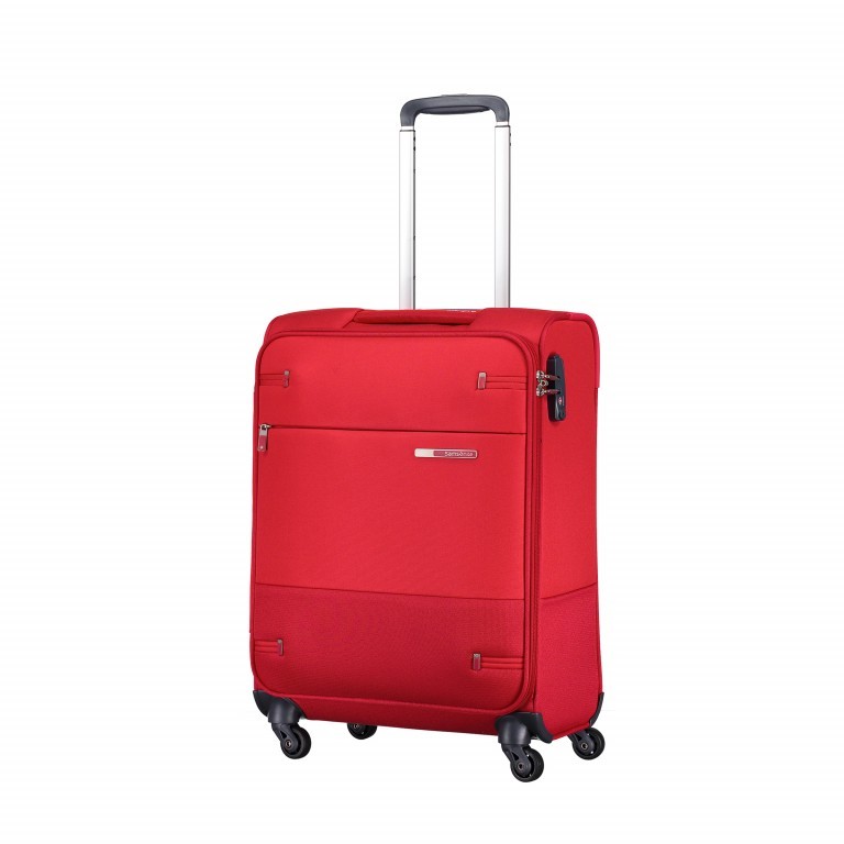 Koffer base-boost Spinner 55 Red, Farbe: rot/weinrot, Marke: Samsonite, EAN: 5414847724329, Abmessungen in cm: 40x55x20, Bild 1 von 12