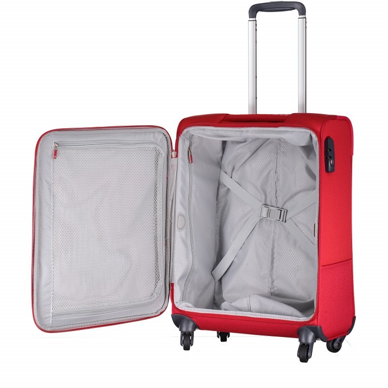 Koffer base-boost Spinner 55 Red, Farbe: rot/weinrot, Marke: Samsonite, EAN: 5414847724329, Abmessungen in cm: 40x55x20, Bild 4 von 12