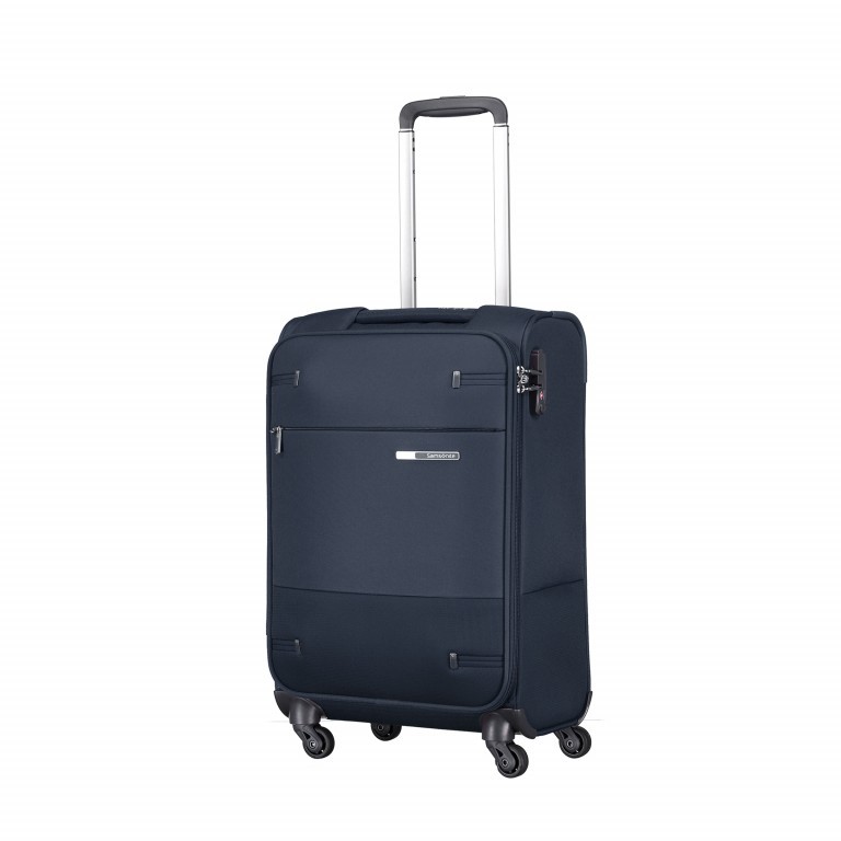 Koffer base-boost Spinner 55 Navy Blue, Farbe: blau/petrol, Marke: Samsonite, EAN: 5414847775062, Abmessungen in cm: 35x55x20, Bild 1 von 11