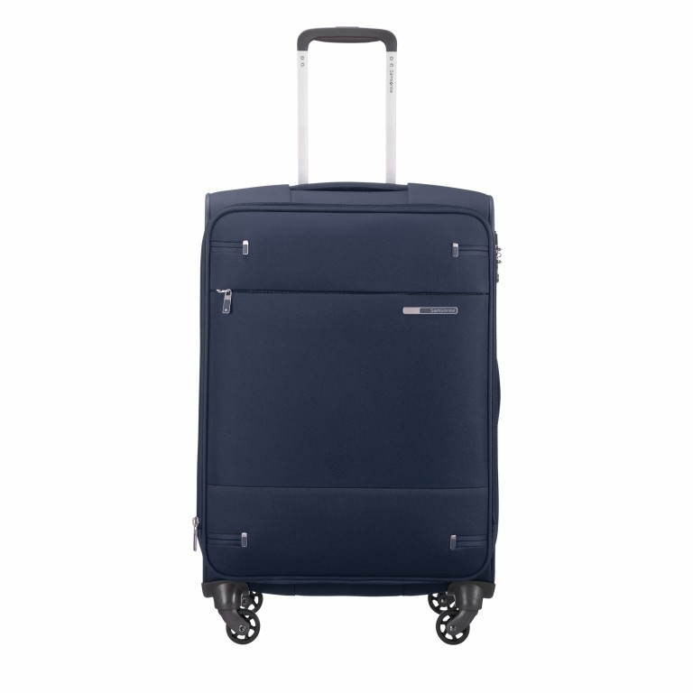 Koffer base-boost Spinner 66 Navy Blue, Farbe: blau/petrol, Marke: Samsonite, EAN: 5414847775048, Abmessungen in cm: 44x66x28, Bild 1 von 15