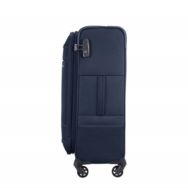 Koffer base-boost Spinner 66 Navy Blue, Farbe: blau/petrol, Marke: Samsonite, EAN: 5414847775048, Abmessungen in cm: 44x66x28, Bild 3 von 15