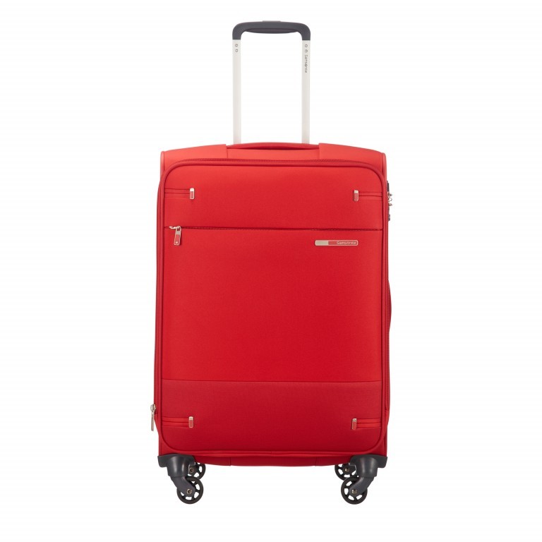 Koffer base-boost Spinner 66 Red, Farbe: rot/weinrot, Marke: Samsonite, EAN: 5414847724244, Abmessungen in cm: 44x66x28, Bild 1 von 14