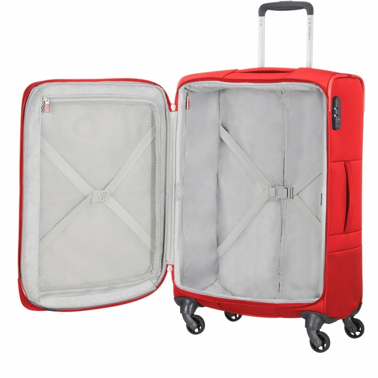 Koffer base-boost Spinner 78 Red, Farbe: rot/weinrot, Marke: Samsonite, EAN: 5414847724282, Abmessungen in cm: 48x78x31, Bild 4 von 15