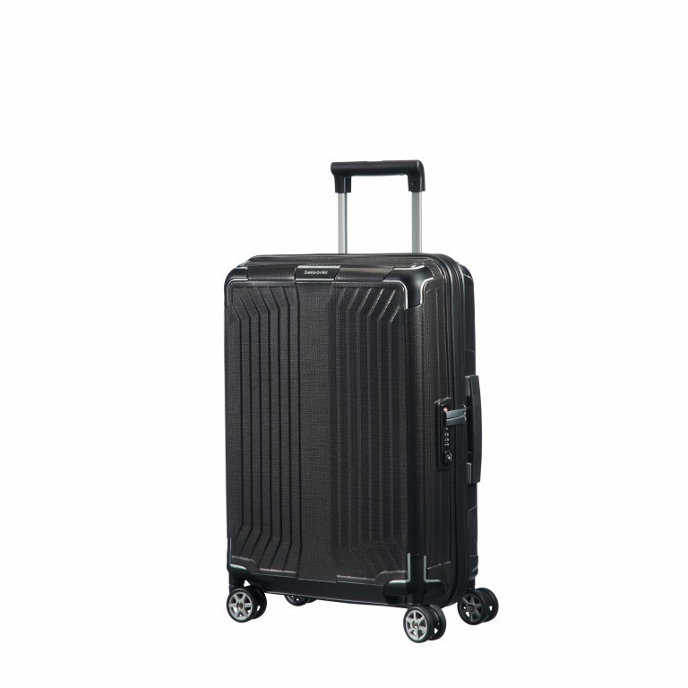 Koffer Lite-Box Spinner 55 Black, Farbe: schwarz, Marke: Samsonite, EAN: 5414847725845, Abmessungen in cm: 40x55x20, Bild 1 von 12