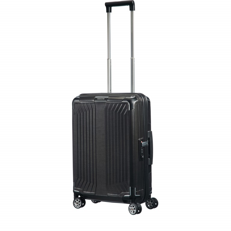 Koffer Lite-Box Spinner 55 Black, Farbe: schwarz, Marke: Samsonite, EAN: 5414847725845, Abmessungen in cm: 40x55x20, Bild 10 von 12