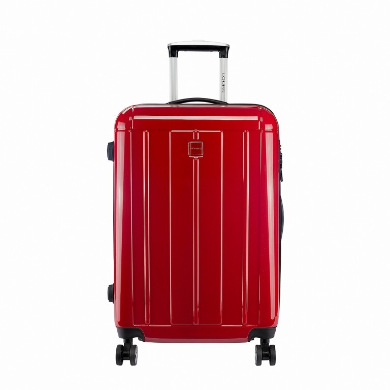 Koffer Newcastle 65 cm Rot, Farbe: rot/weinrot, Marke: Loubs, Abmessungen in cm: 45x65x26, Bild 1 von 5