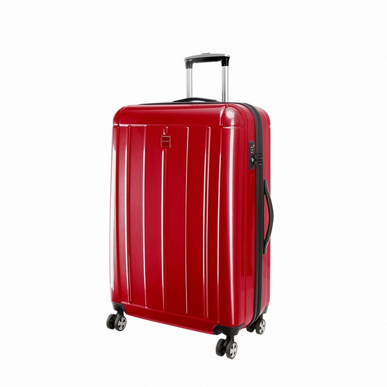 Koffer Newcastle 65 cm Rot, Farbe: rot/weinrot, Marke: Loubs, Abmessungen in cm: 45x65x26, Bild 2 von 5