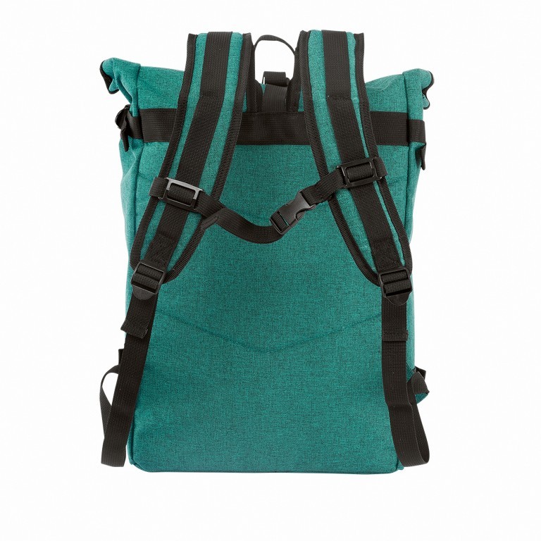 Rucksack Basics Urban Hellblau, Farbe: blau/petrol, Marke: Loubs, Abmessungen in cm: 42x56x16, Bild 5 von 5