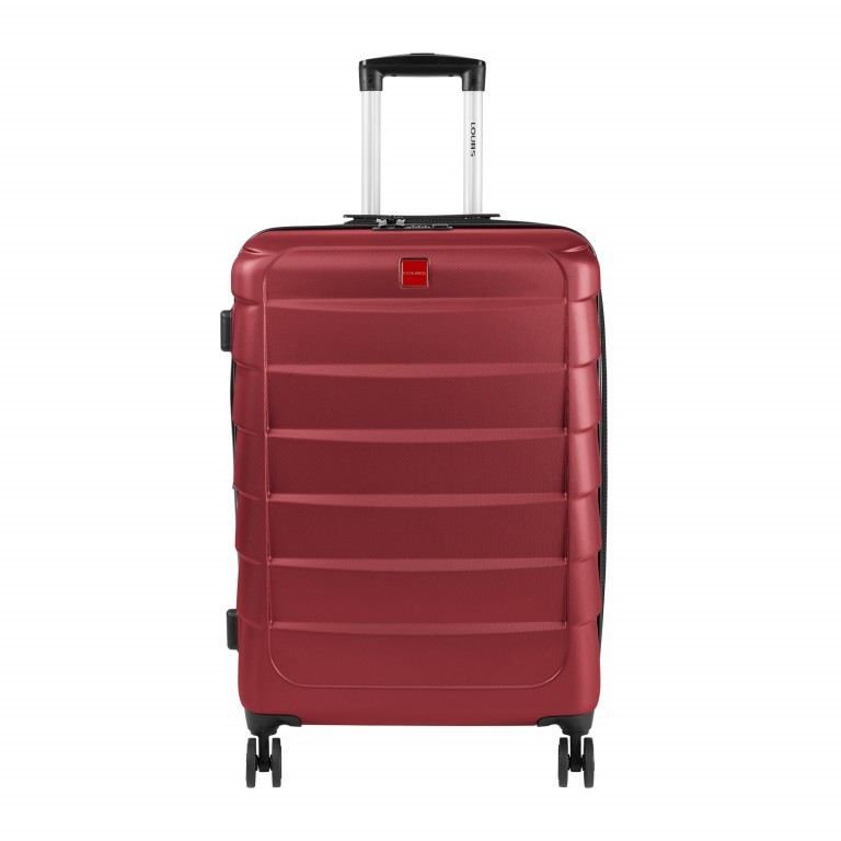 Koffer Canberra 65 cm Rot, Farbe: rot/weinrot, Marke: Loubs, Abmessungen in cm: 46x66x27, Bild 1 von 6