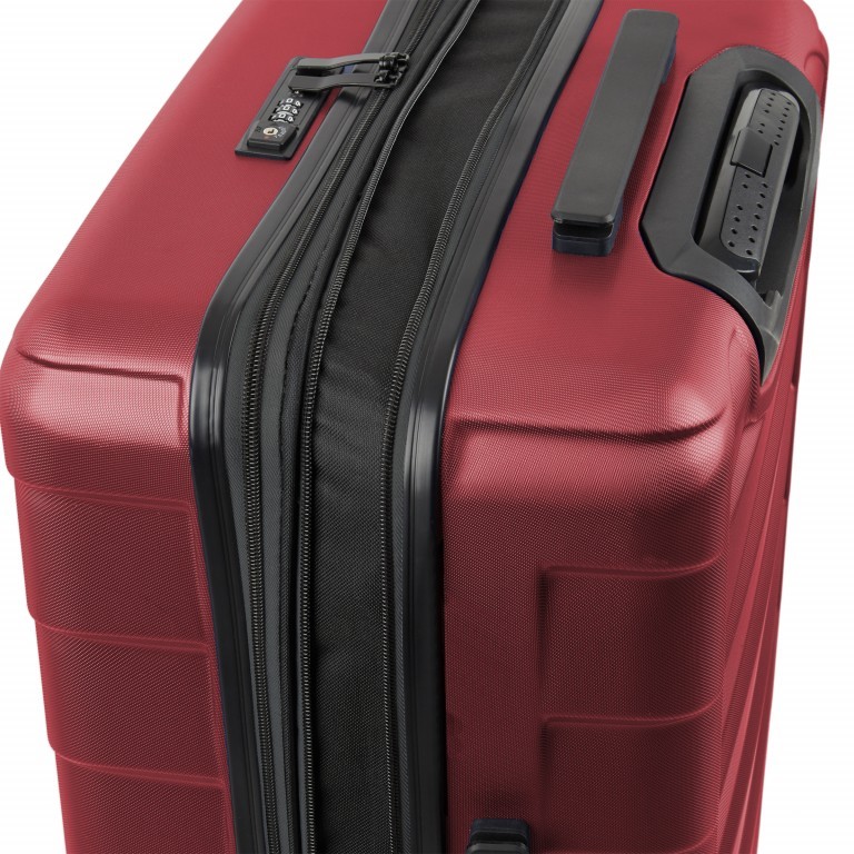 Koffer Canberra 65 cm Rot, Farbe: rot/weinrot, Marke: Loubs, Abmessungen in cm: 46x66x27, Bild 6 von 6