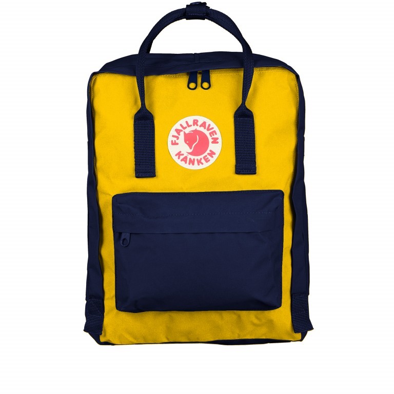 Rucksack Kånken Navy Warm Yellow, Farbe: blau/petrol, Marke: Fjällräven, Abmessungen in cm: 27x38x13, Bild 1 von 16