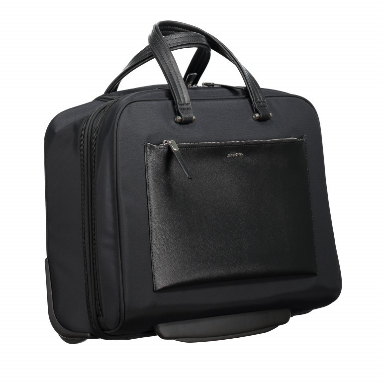 Pilotenkoffer Zalia Rolling Tote 15.6 Zoll Black, Farbe: schwarz, Marke: Samsonite, EAN: 5414847803628, Abmessungen in cm: 45x37x20, Bild 2 von 13