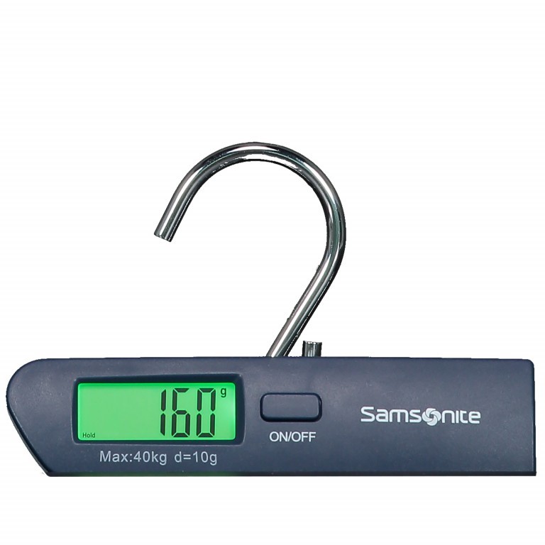 Kofferwaage Digital Luggage Scale Black, Farbe: schwarz, Marke: Samsonite, EAN: 5414847957901, Abmessungen in cm: 13.5x3.2x4, Bild 1 von 5