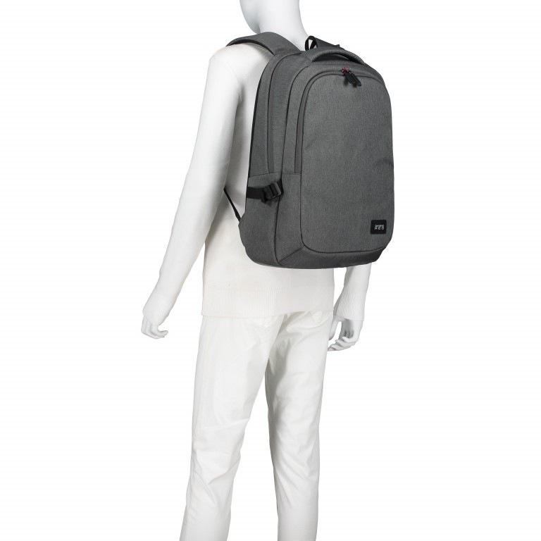 Rucksack Red Tedwin Backpack 14.1 Zoll mit zwei separaten Fächern Grey, Farbe: grau, Marke: Samsonite, EAN: 5414847768101, Abmessungen in cm: 31x47x17, Bild 4 von 7