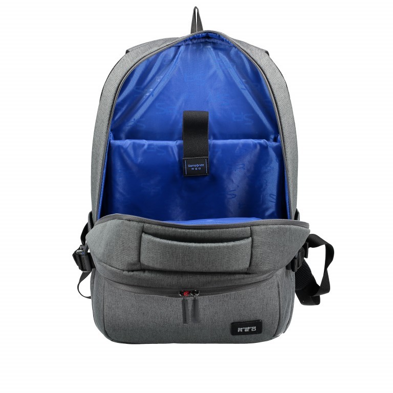 Rucksack Red Tedwin Backpack 14.1 Zoll mit zwei separaten Fächern Grey, Farbe: grau, Marke: Samsonite, EAN: 5414847768101, Abmessungen in cm: 31x47x17, Bild 6 von 7