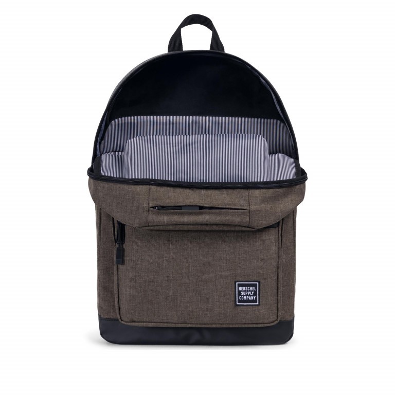 Rucksack Pop Quiz Aspect Größe 19 Liter Canteen Crosshatch Black, Farbe: anthrazit, Marke: Herschel, EAN: 0828432188727, Abmessungen in cm: 30x44x15, Bild 3 von 4