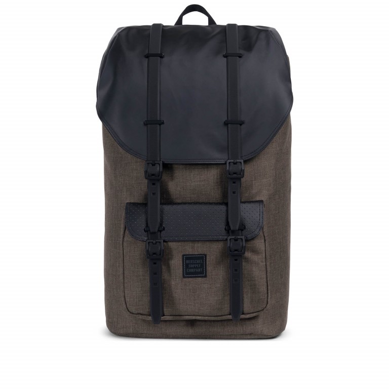 Rucksack Little America Aspect Volumen 23 Liter Canteen Crosshatch Black, Farbe: anthrazit, Marke: Herschel, EAN: 0828432188703, Abmessungen in cm: 28x50x17, Bild 1 von 4