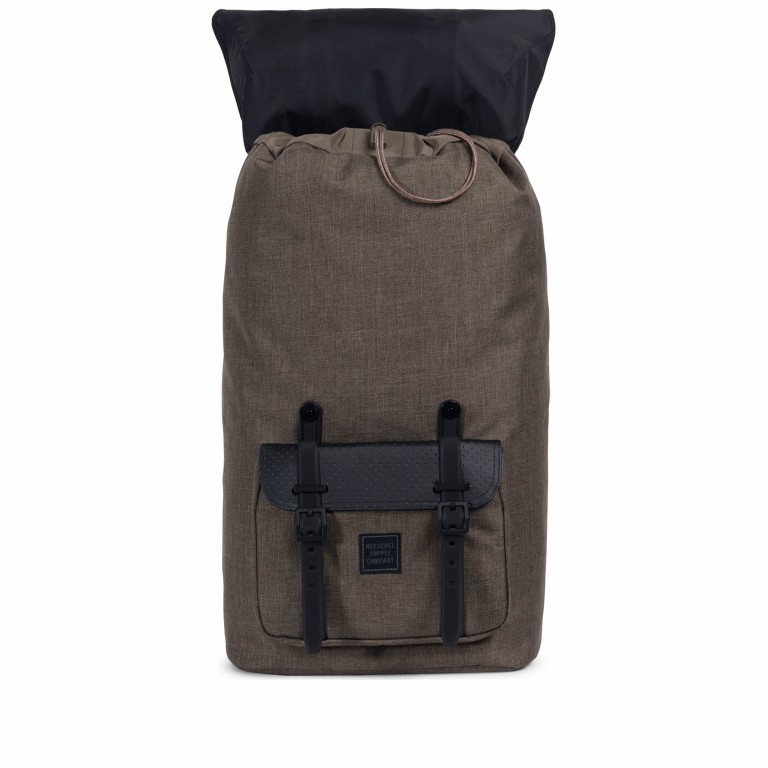 Rucksack Little America Aspect Volumen 23 Liter Canteen Crosshatch Black, Farbe: anthrazit, Marke: Herschel, EAN: 0828432188703, Abmessungen in cm: 28x50x17, Bild 3 von 4