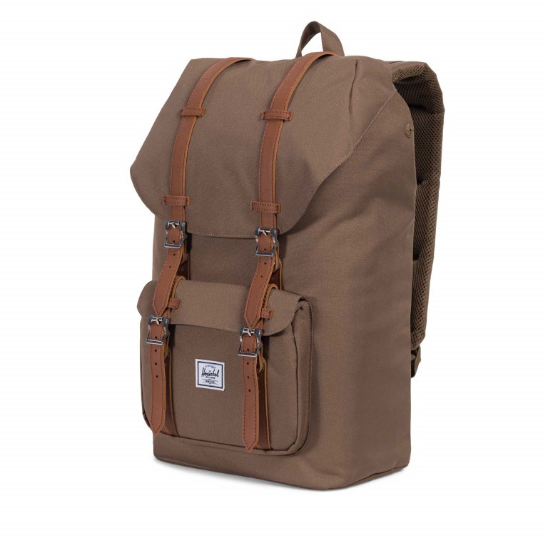 Rucksack Little America Volumen 23 Liter Cub Tan, Farbe: braun, Marke: Herschel, EAN: 0828432186679, Abmessungen in cm: 28x50x17, Bild 2 von 4