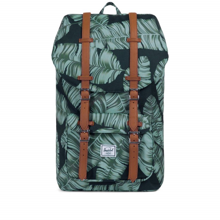 Rucksack Little America Volumen 23 Liter Black Palm, Farbe: grau, Marke: Herschel, EAN: 0828432186662, Abmessungen in cm: 28x50x17, Bild 1 von 4