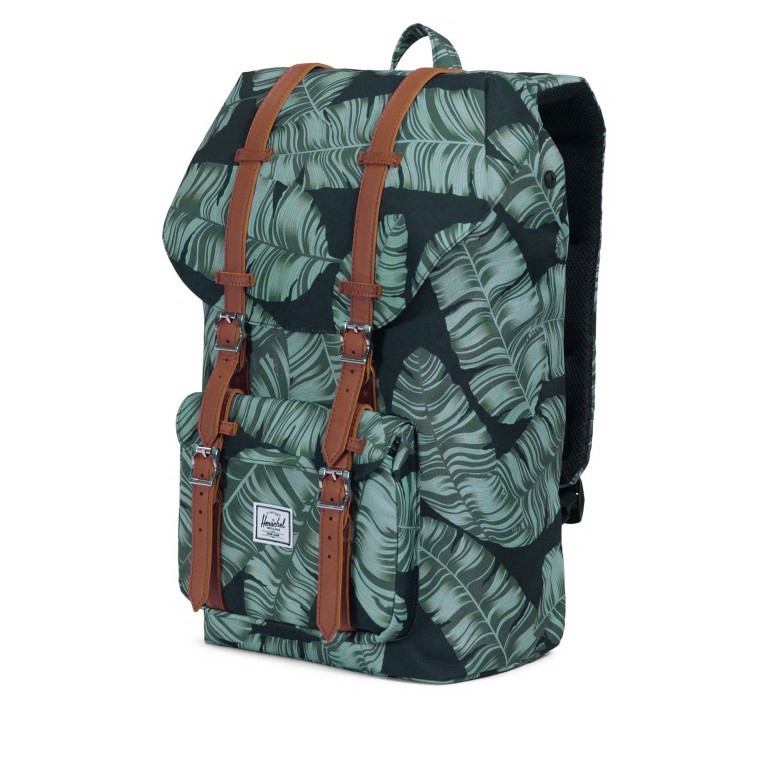 Rucksack Little America Volumen 23 Liter Black Palm, Farbe: grau, Marke: Herschel, EAN: 0828432186662, Abmessungen in cm: 28x50x17, Bild 2 von 4