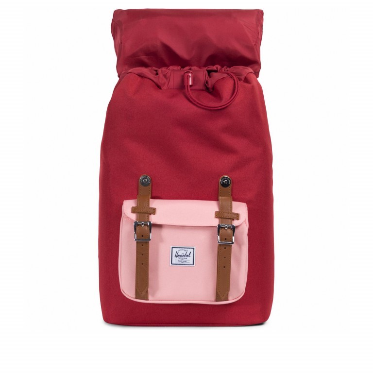 Rucksack Little America Medium Volumen 14 Liter Brick Red Peach, Farbe: rot/weinrot, Marke: Herschel, EAN: 0828432187355, Abmessungen in cm: 28x43x12, Bild 3 von 4